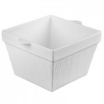 TableCraft CW1494N 24 Qt. Natural Cast Aluminum Square Bowl TableCraft CW1494N 24 Qt. Natural Cast Aluminum Square Bowl