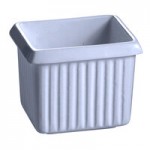 TableCraft CW1494N 24 Qt. Natural Cast Aluminum Square Bowl TableCraft CW1494N 24 Qt. Natural Cast Aluminum Square Bowl