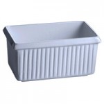 TableCraft CW1494N 24 Qt. Natural Cast Aluminum Square Bowl TableCraft CW1494N 24 Qt. Natural Cast Aluminum Square Bowl
