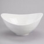 Reserve by Libbey 987659320 Silk 39.5 oz. Oval Royal Rideau White Porcelain Bowl - 12/Case Reserve by Libbey 987659320 Silk 39.5 oz. Oval Royal Rideau White Porcelain Bowl - 12/Case