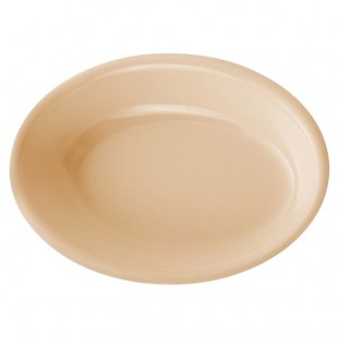 GET DN-365-T Tan 5 oz. SuperMel Oval Side Dish - 48/Case
