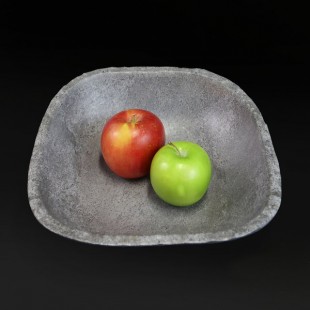 Elite Global Solutions M1092RC-CO Basalt 2 Qt. Rectangular Coal Melamine Serving Bowl