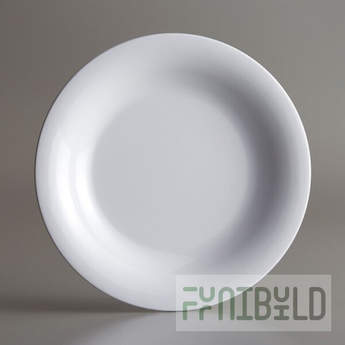 American Metalcraft DBW16WH Jane Collection 16 oz. White Round Wide Rim Melamine Bowl