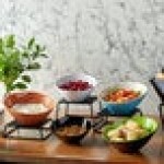 G.E.T. B-788-G/BK Brasilia 16 oz. Green and Black Slanted Melamine Catering Bowl