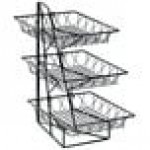 Cal-Mil 1293-3 Three Tier Merchandiser with Square Wire Baskets - 12 Cal-Mil 1293-3 Three Tier Merchandiser with Square Wire Baskets - 12