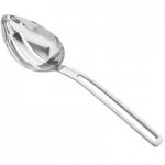Vollrath 46725 Miramar® 6 oz. Stainless Steel Open Handle Solid Oval Serving Spoon