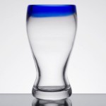Libbey 92312 Aruba 12 oz. Customizable Pilsner Glass with Cobalt Blue Rim - 12/Case Libbey 92312 Aruba 12 oz. Customizable Pilsner Glass with Cobalt Blue Rim - 12/Case