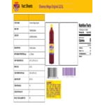 Chamoy Mega Original Chamoy Sauce 33.8 fl. oz. - 12/Case