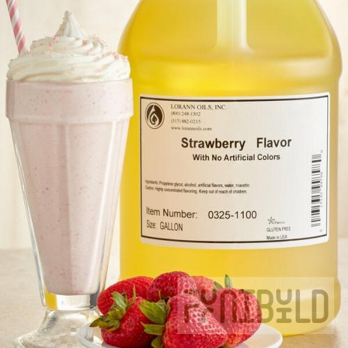 LorAnn Oils No Color Added Strawberry Super Strength Flavor 1 Gallon