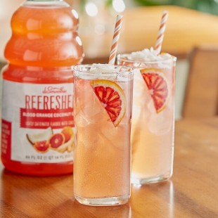 Dr. Smoothie Refreshers Blood Orange Coconut Ginger Refresher Beverage 1:1 Concentrate 46 fl. oz. - 6/Case