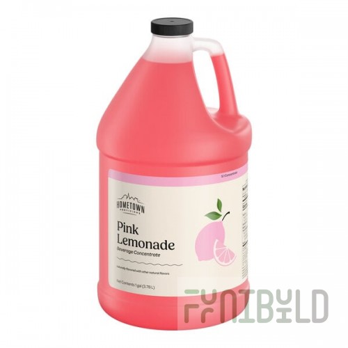 Hometown Provisions Pink Lemonade Beverage 5:1 Concentrate 1 Gallon - 4/Case