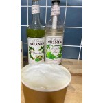 Monin Premium Pistachio Flavoring Syrup 750 mL - 12/Case