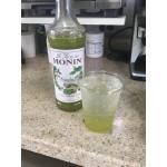 Monin Premium Pistachio Flavoring Syrup 750 mL - 12/Case