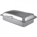 Spring USA Reflection 2/3 Size Square Stainless Steel Induction Chafer with Glass Lid 2174-6