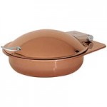 Spring USA Reflection 2/3 Size Square Stainless Steel Induction Chafer with Glass Lid 2174-6