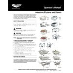 Vollrath 4644020 Mirage® 5.6 Qt. 2/3 Size Square Induction Chafer with Glass Top and 2/3 Size, 2.5