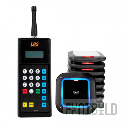 LRS Guest Paging System 60 Pager Kit with Guest Transmitter