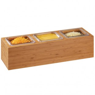 Cal-Mil 3837-3-60 Bamboo Action Station 1/6 Size Pan Unit - 11 3/4