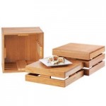 Cal-Mil 3837-3-60 Bamboo Action Station 1/6 Size Pan Unit - 11 3/4