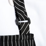 Chef Revival Pinstripe Poly-Cotton Customizable Bib Apron with 1 Pocket - 38 Chef Revival Pinstripe Poly-Cotton Customizable Bib Apron with 1 Pocket - 38