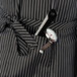 Chef Revival Pinstripe Poly-Cotton Customizable Bib Apron with 1 Pocket - 38 Chef Revival Pinstripe Poly-Cotton Customizable Bib Apron with 1 Pocket - 38