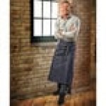 Mercer Culinary M63201DEN Metro Edge Talon Indigo Cotton Vintage Draper Denim Bistro Apron with 2 Pockets - 32 1/4 Mercer Culinary M63201DEN Metro Edge Talon Indigo Cotton Vintage Draper Denim Bistro Apron with 2 Pockets - 32 1/4