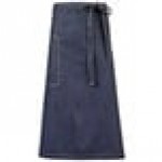 Mercer Culinary M63201DEN Metro Edge Talon Indigo Cotton Vintage Draper Denim Bistro Apron with 2 Pockets - 32 1/4 Mercer Culinary M63201DEN Metro Edge Talon Indigo Cotton Vintage Draper Denim Bistro Apron with 2 Pockets - 32 1/4