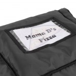 CaterGator Dash Black Nylon Heavy-Duty Insulated Soft-Sided Food Delivery Bag - Holds (6) 2.5