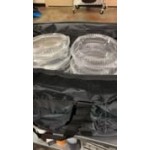 CaterGator Dash Black Nylon Heavy-Duty Insulated Soft-Sided Food Delivery Bag - Holds (6) 2.5