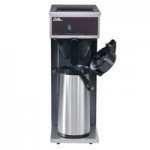 Curtis TLXA2201G000D 2.2 Liter Stainless Steel Lever Airpot with Glass Liner and Orange Top - 6/Case