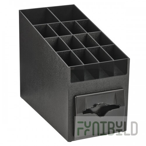 Vollrath CTNO-06 Countertop Napkin Dispenser / Organizer with Adjustable Compartments
