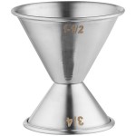American Metalcraft J203 .75 oz. & 1.5 oz. Stainless Steel Jigger American Metalcraft J203 .75 oz. & 1.5 oz. Stainless Steel Jigger