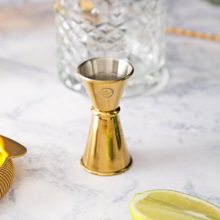 Barfly® M37000GD 0.5 oz. & 0.75 oz. Gold-Plated Japanese Style Jigger Barfly® M37000GD 0.5 oz. & 0.75 oz. Gold-Plated Japanese Style Jigger