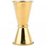 Barfly® M37000GD 0.5 oz. & 0.75 oz. Gold-Plated Japanese Style Jigger Barfly® M37000GD 0.5 oz. & 0.75 oz. Gold-Plated Japanese Style Jigger