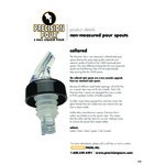 Precision Pours 999 RA C Rum Amber Free Flow Liquor Pourer with Collar - 12/Pack Precision Pours 999 RA C Rum Amber Free Flow Liquor Pourer with Collar - 12/Pack
