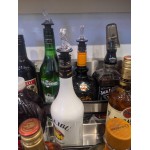 Precision Pours 100 H CL F 1 oz. Crystal Clear Heavy Cork Measured Liquor Pourer with Fliptop - 12/Pack