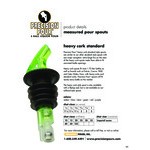 Precision Pours 100 H CL 1 oz. Crystal Clear Heavy Cork Measured Liquor Pourer - 12/Pack Precision Pours 100 H CL 1 oz. Crystal Clear Heavy Cork Measured Liquor Pourer - 12/Pack