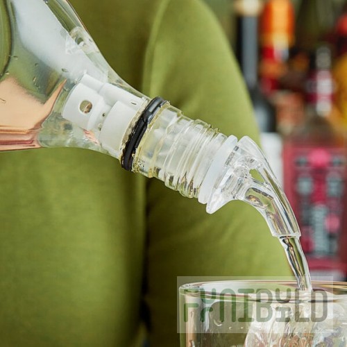 Choice 2 oz. 3-Ball Measured Liquor Pourer with No Collar - 12/Pack