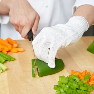 Mercer Culinary M33413L Millennia® White A5 Level Cut-Resistant Glove - Large Mercer Culinary M33413L Millennia® White A5 Level Cut-Resistant Glove - Large