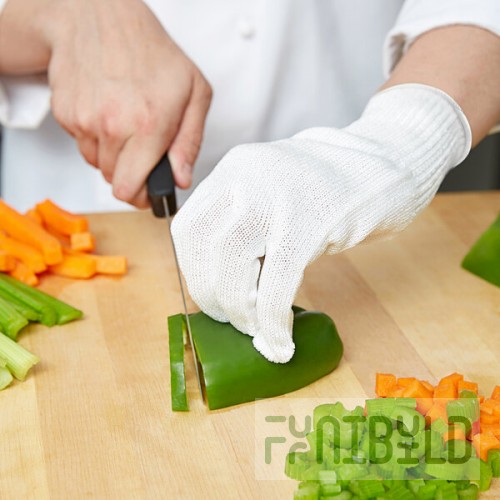Mercer Culinary M33413L Millennia® White A5 Level Cut-Resistant Glove - Large