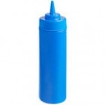 Choice 12 oz. Orange Wide Mouth Squeeze Bottle - 6/Pack Choice 12 oz. Orange Wide Mouth Squeeze Bottle - 6/Pack