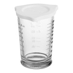 Anchor Hocking 94793AHG18 1 Cup (8 oz.) Triple Pour Spout Glass Measuring Cup with Lid