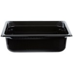 Vollrath 9024420 Super Pan® 1/2 Size Black High Heat Plastic Food Pan - 4
