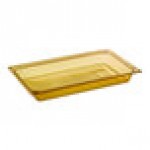 Carlisle 10400B13 StorPlus Full Size Amber High Heat Plastic Food Pan - 2 1/2 Carlisle 10400B13 StorPlus Full Size Amber High Heat Plastic Food Pan - 2 1/2