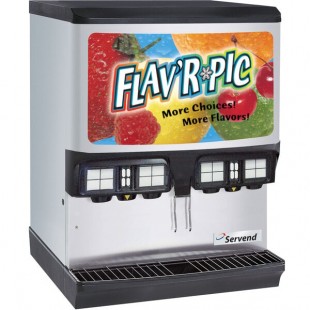 Servend 2705612 FRP-250 Flav'R Pic Ice / Beverage Dispenser with 8 Flavor Shots Servend 2705612 FRP-250 Flav'R Pic Ice / Beverage Dispenser with 8 Flavor Shots
