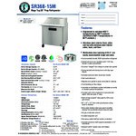 Hoshizaki SR36B-15M Steelheart Series 36