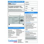 Continental Refrigerator RA60N-12-D 60