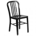 Flash Furniture CH-61200-18-SIL-GG Silver Metal Indoor / Outdoor Chair with Vertical Slat Back Flash Furniture CH-61200-18-SIL-GG Silver Metal Indoor / Outdoor Chair with Vertical Slat Back