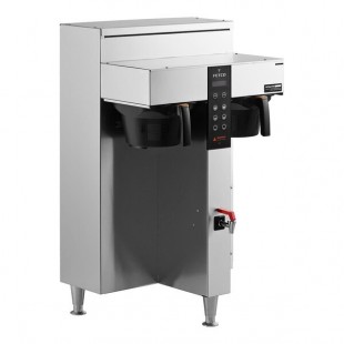 Scratch and Dent Fetco CBS-1252 Plus Series Twin Automatic Digital Coffee Brewer With Plastic Brew Basket - 208/240V, 10,000W Scratch and Dent Fetco CBS-1252 Plus Series Twin Automatic Digital Coffee Brewer With Plastic Brew Basket - 208/240V, 10,000W