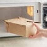 Choice Kraft Microwavable Folded Paper #4 Take-Out Customizable Container 7 3/4